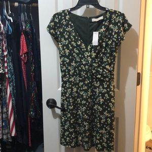 Loft dress size 00P - green floral